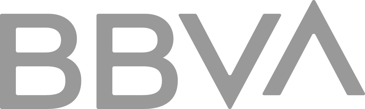 Logo del cliente BBVA, banco y grupo financiero.
