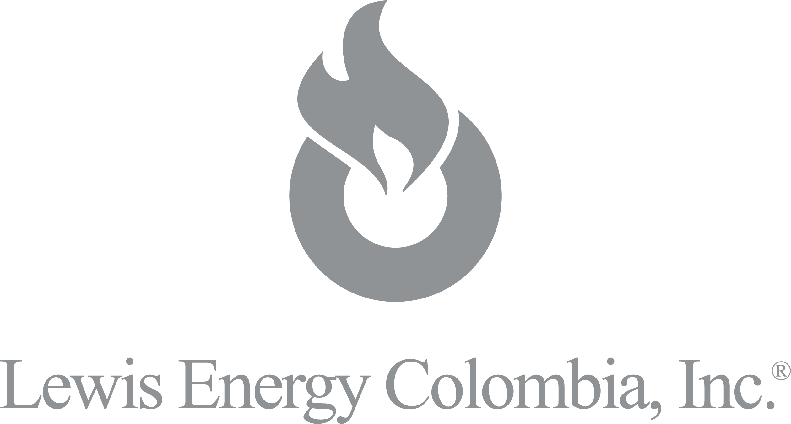 Logo oficial del cliente Lewis Energy Colombia, Inc., empresa líder en exploración y producción de petróleo y gas.